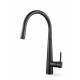 Euro Round Nero Black Pull Out/Down Kitchen/Laundry Sink Mixer Taps Swivel Kitchen Tapware